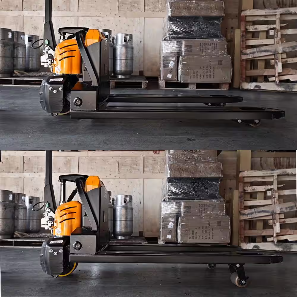 STARK USA 8 in. Full-Electric Pallet Jack Walkie Lithium Battery 3300 lbs. Capacity Lift (Set of 2)