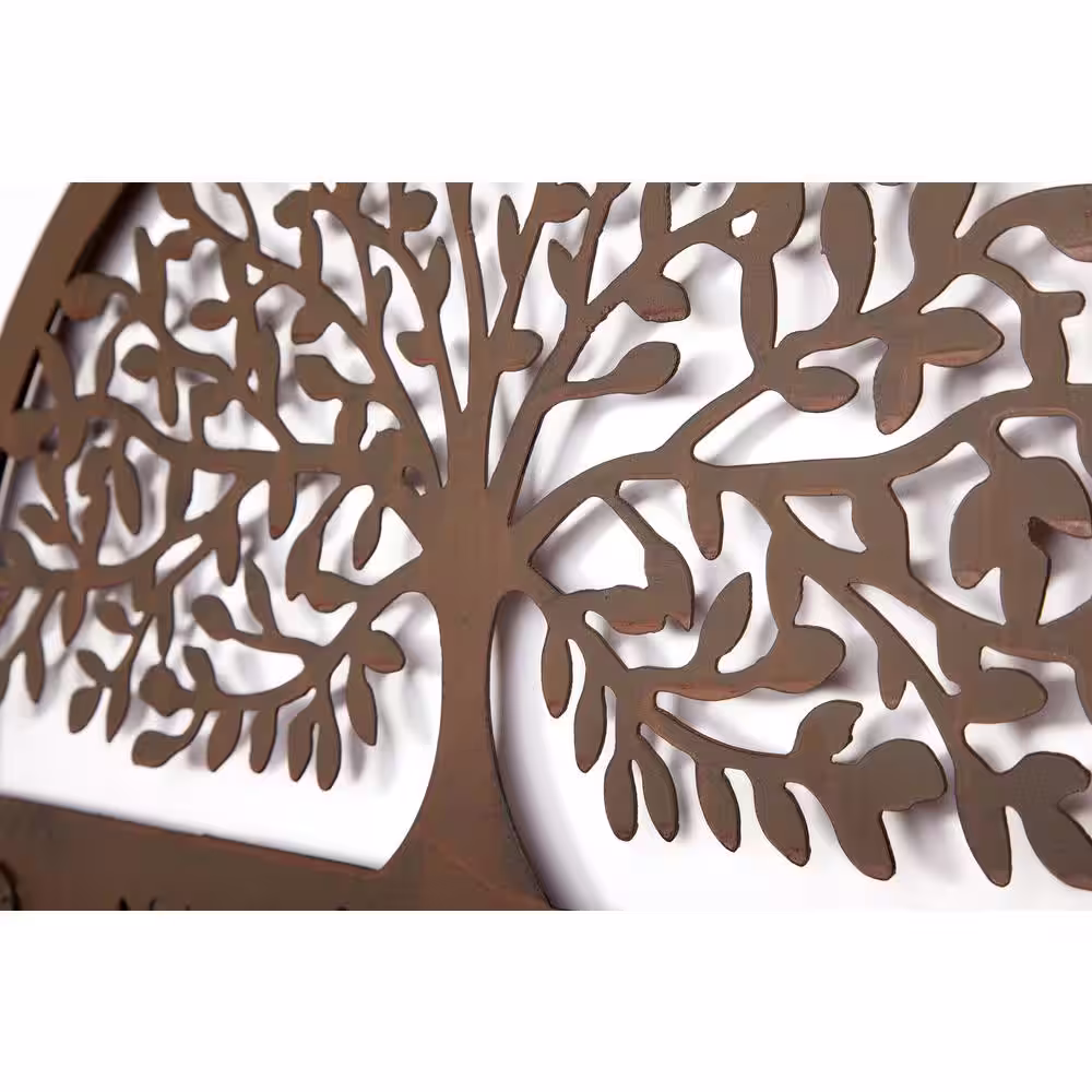 None Half Moon Metal Welcome Wall Decor
