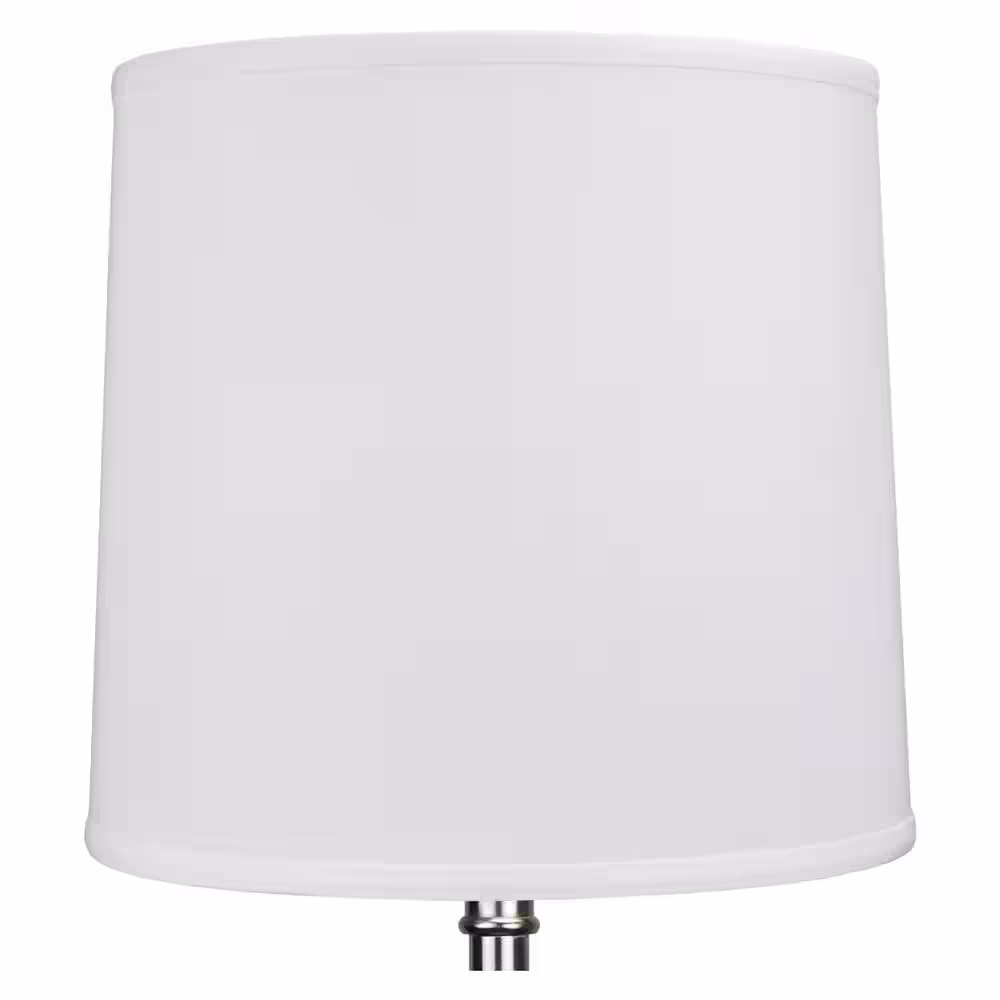 FenchelShades.com 12 in. Top Diameter x 13 in. Bottom Diameter x 12 in. Linen White Slant Empire Lamp Shade