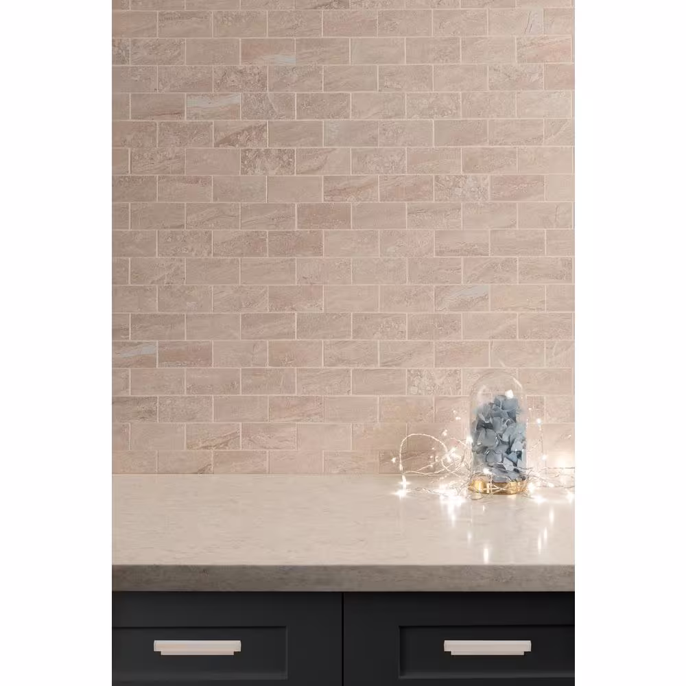 MSI Aria Oro 12 in. x 12 in. x 10 mm Polished Porcelain Mosaic Tile (8 sq. ft. /Case)