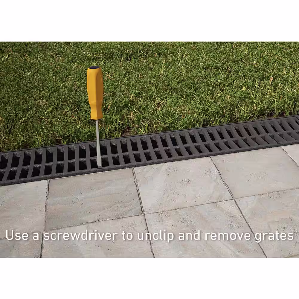 U.S. TRENCH DRAIN Deep Series Slim Drainage Pit/Catch Basin for Modular Trench and Channel Drain Systems with Multi Pipe Adapter