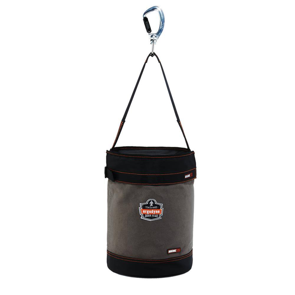 Ergodyne Arsenal 12.5 in. Tool Bucket with Top Gray Canvas