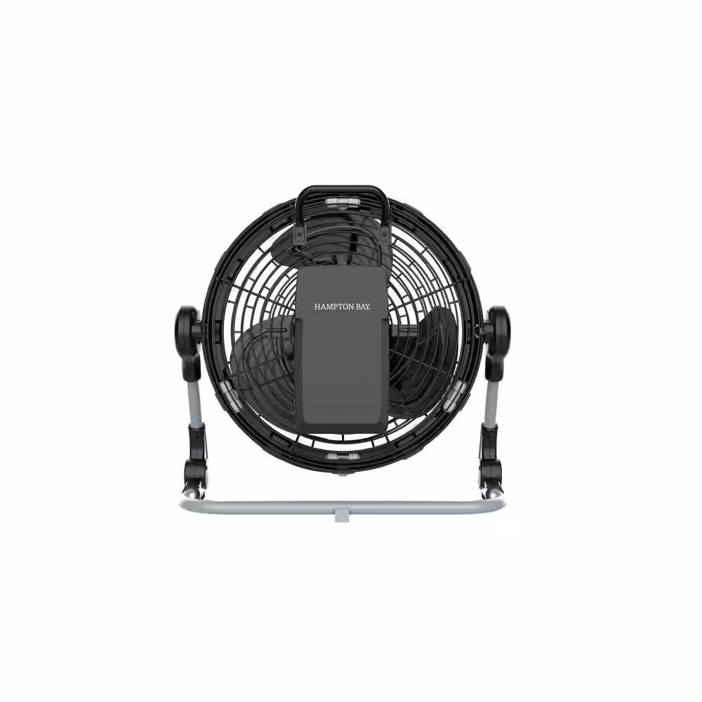 Hampton Bay 12 in. Rechargeable DC Misting HV Floor Fan