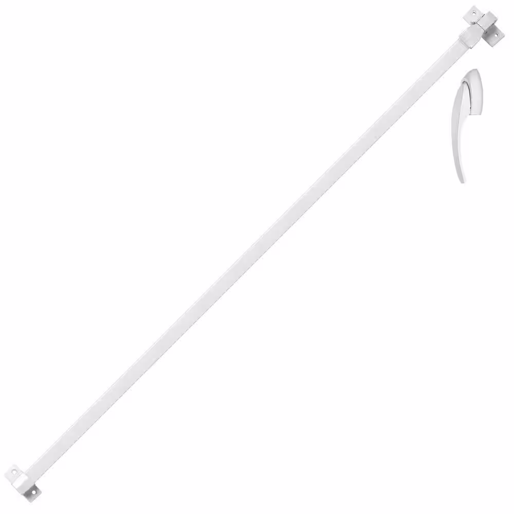 IDEAL SECURITY White Touch Bar Latch Set