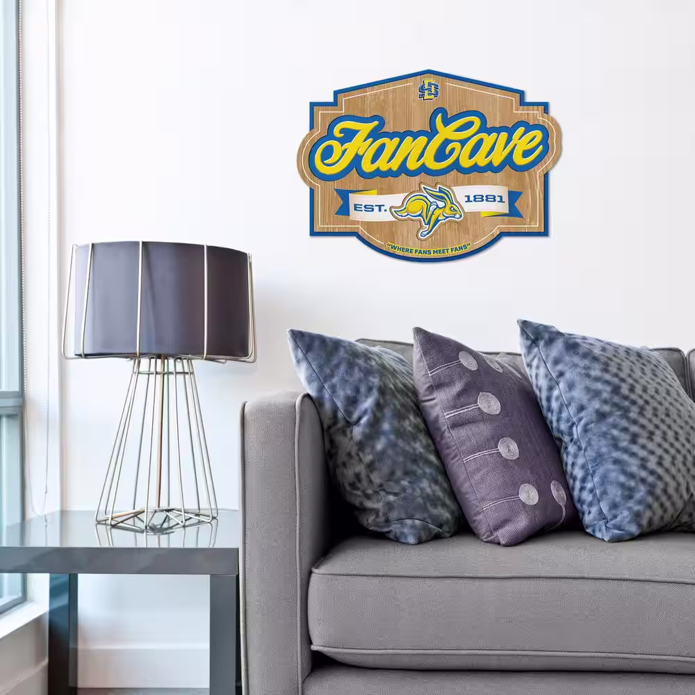 YouTheFan NCAA South Dakota State Jackrabbits Fan Cave Decorative Sign
