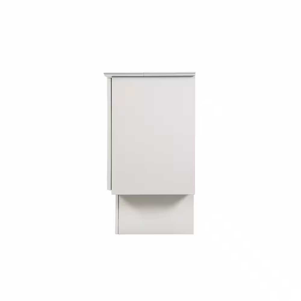 Creden-ZzZ Cottage White Queen Size Cabinet Bed