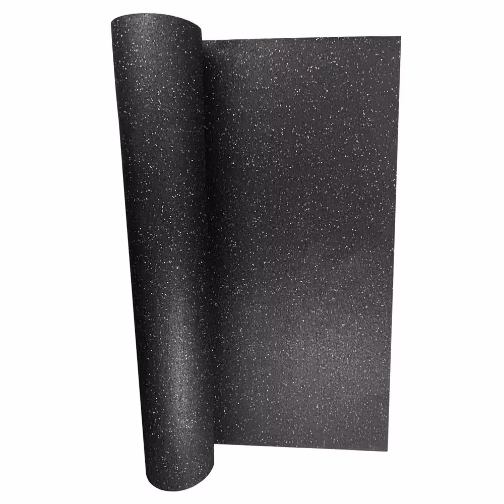 AbsorbaSound 4 ft. x 50 ft. x 0.08 in. Recycled Rubber Underlayment for All Flooring