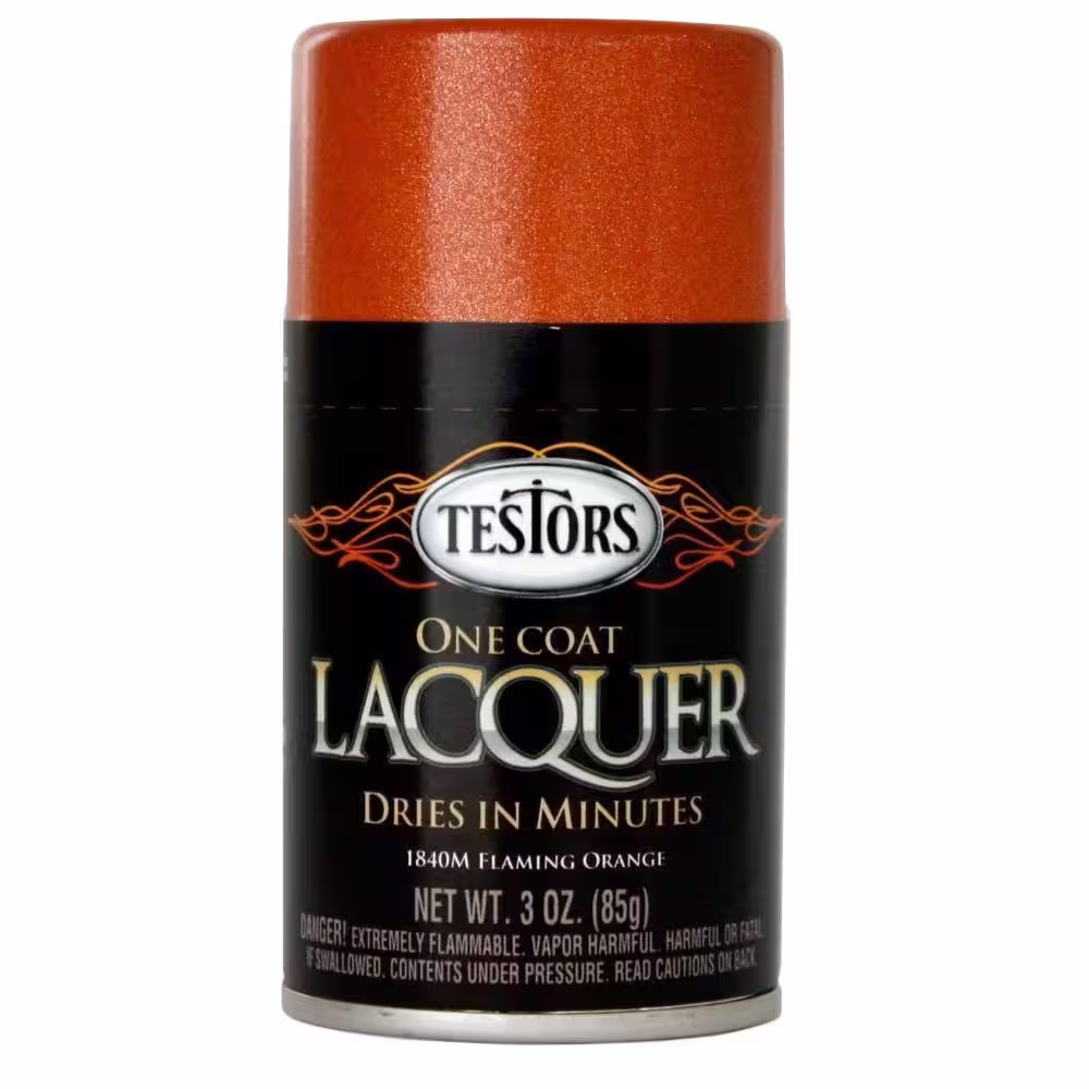 Testors 3 oz. Flaming Orange Lacquer Spray Paint (3-Pack)