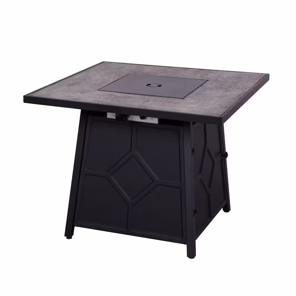 HeatMaxx 32 in. 40,000BTU Fire Pit Propane Gas Fire Pit Table Square Tabletop