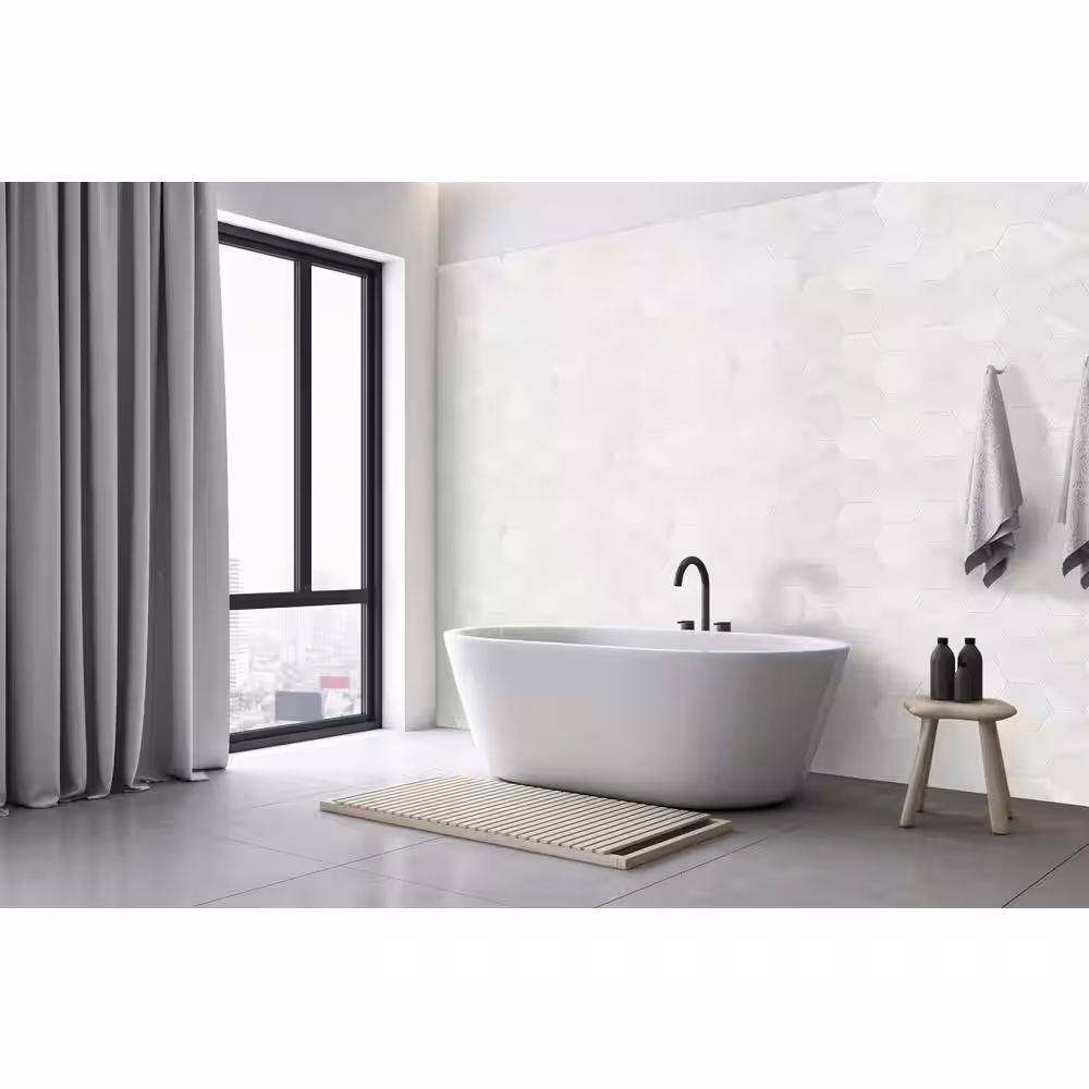MSI Greecian White 8 in. x 8 in. Polished Marble Floor and Wall Tile (2.22 sq. ft./Case)