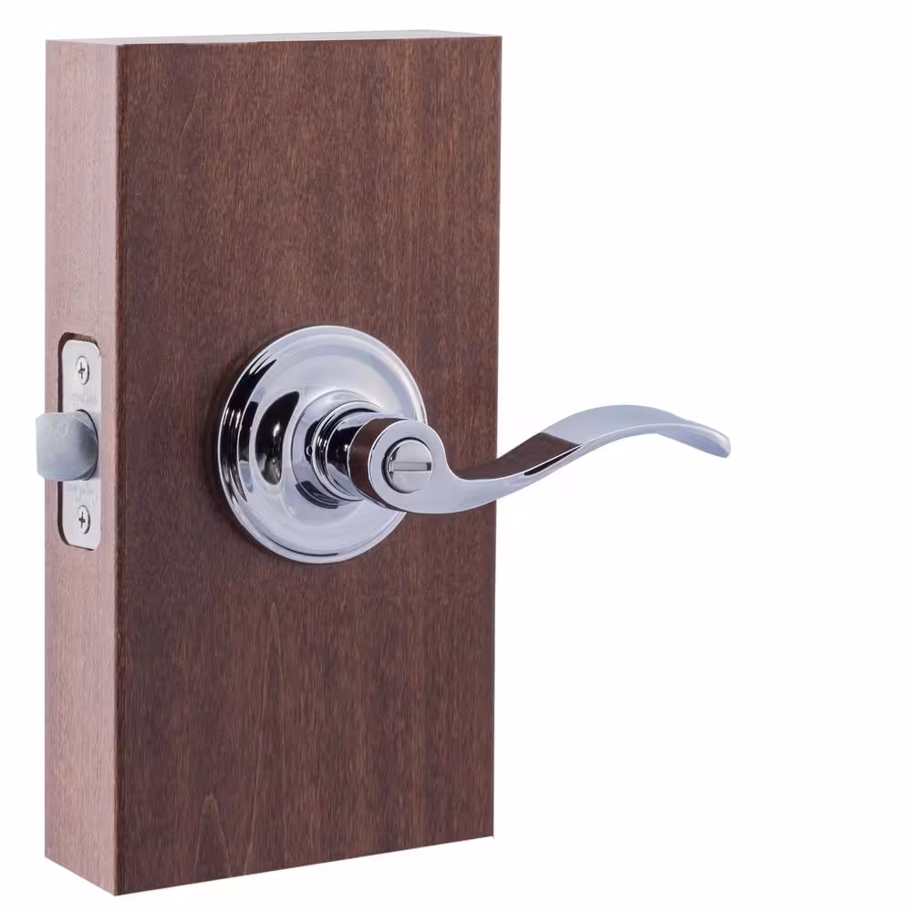 Copper Creek Waverlie Polished Stainless Privacy Bed/Bath Door Handle