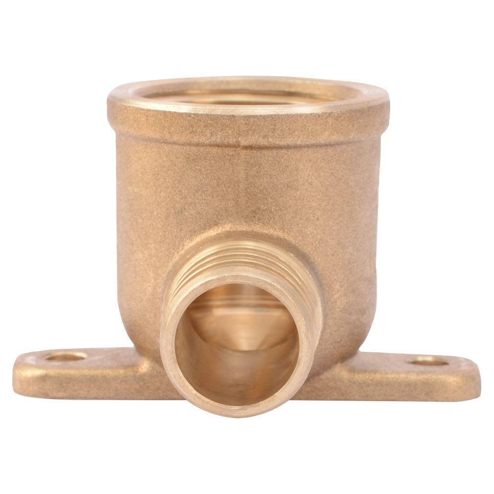 SharkBite 3/4 in. PEX Barb x 3/4 in. FIP Brass 90-Degree Drop-Ear Elbow Fitting