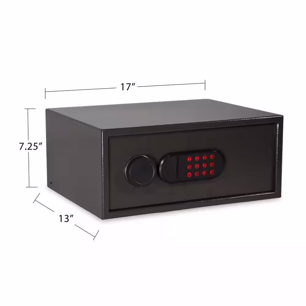 SANCTUARY Home and Office 0.71 cu. ft. Security Vault with Electronic Lock, Dark Gray Hammertone Finish