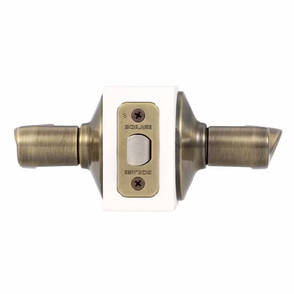 Schlage Accent Series Antique Brass Hall and Closet Door Lever