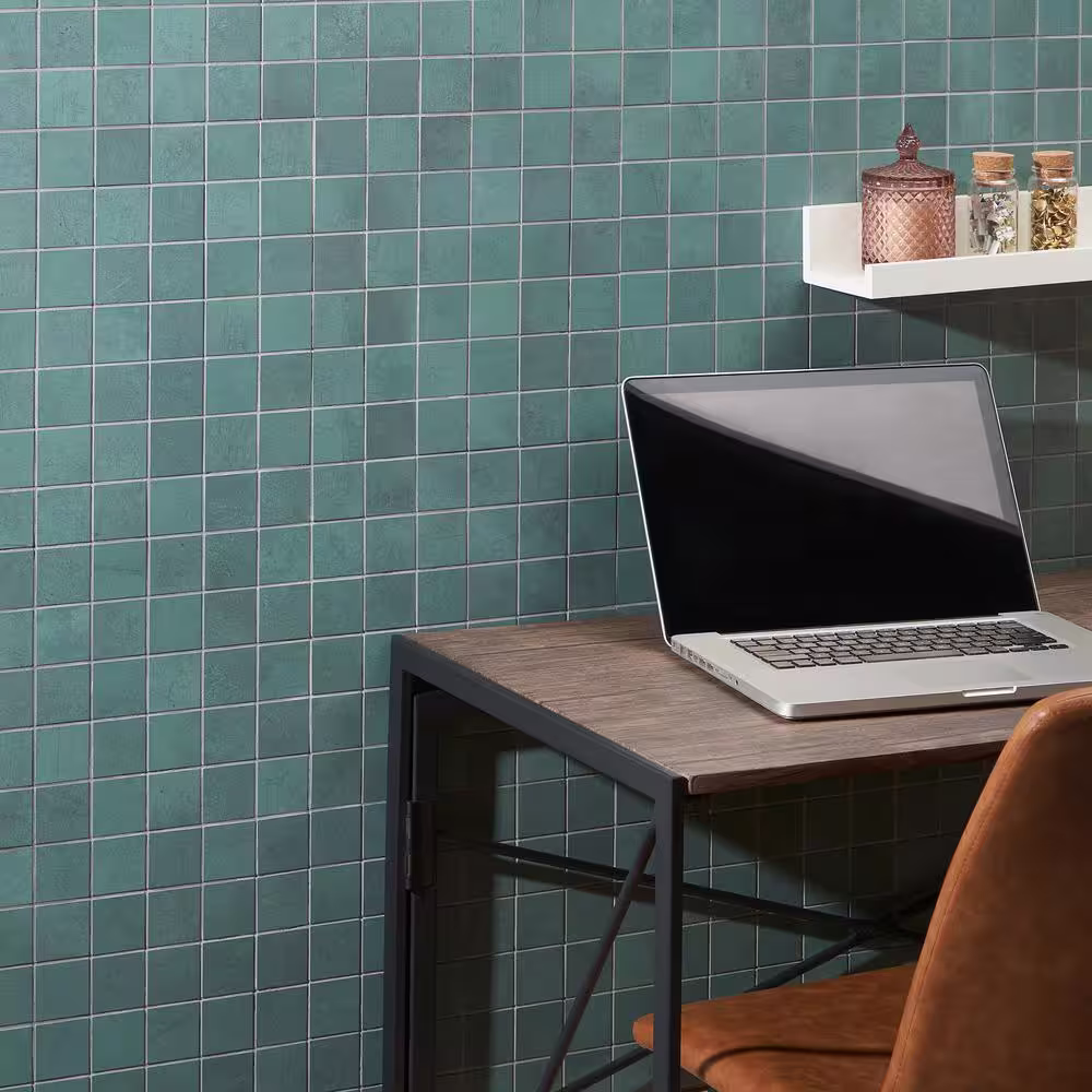 Ivy Hill Tile Forge Emerald 11.81 in. x 11.81 in. Matte Porcelain Floor and Wall Mosaic Tile (0.96 sq. ft./Each)