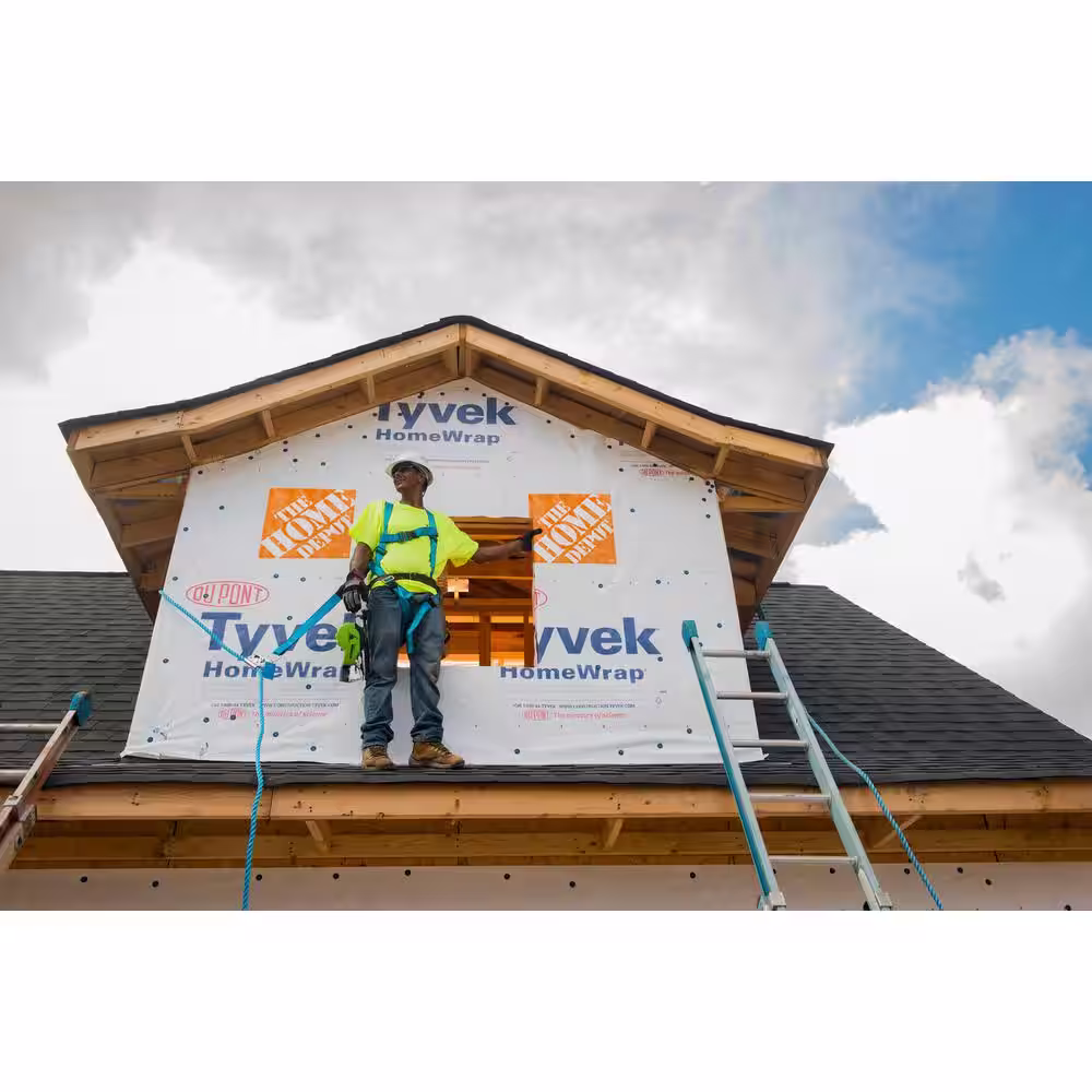 TYVEK 3 ft. x 165 ft. HomeWrap Housewrap (495 Sq.Ft)