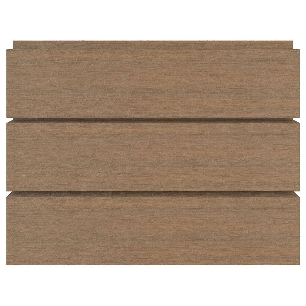 NewTechWood 6.7 in. x 192 in. Shadowline All Weather System Composite Siding in Peruvian Teak (12-Piece)