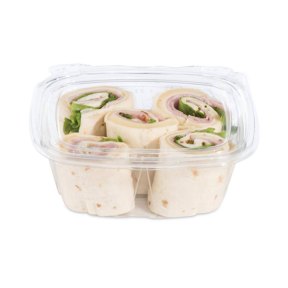 DART ClearPac 12 oz. Plastic SafeSeal Tamper-Resistant/Evident Containers with Flat Lids, 4.9 x 2 x 5.5, Clear (200-Pack)