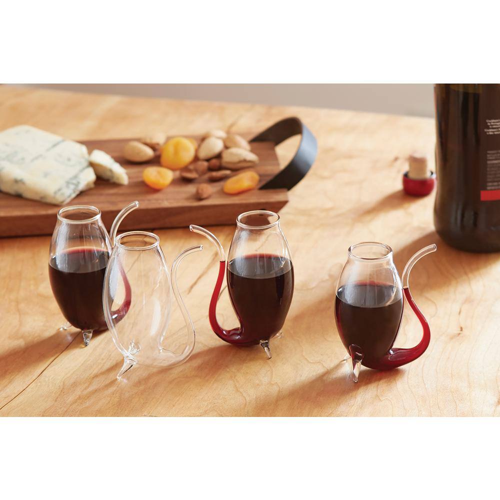 Fox Run 2.75 fl.oz Hand Blown Glass Port Sippers Wine Glasses, Set of 4