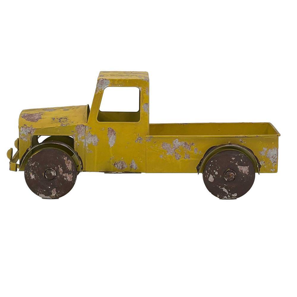 None Rustic Metal Pickup Truck