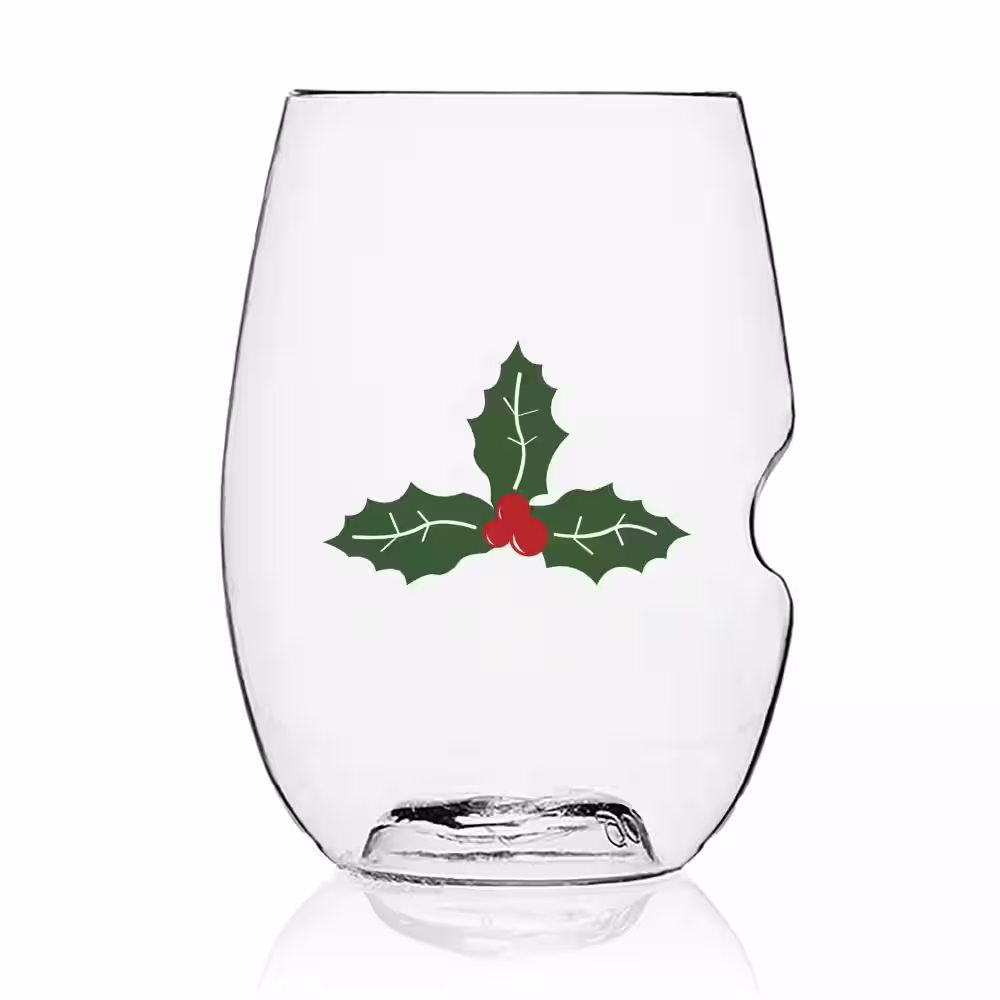 GOVINO 4-Piece Holiday Assorted Red Wine Glass Set