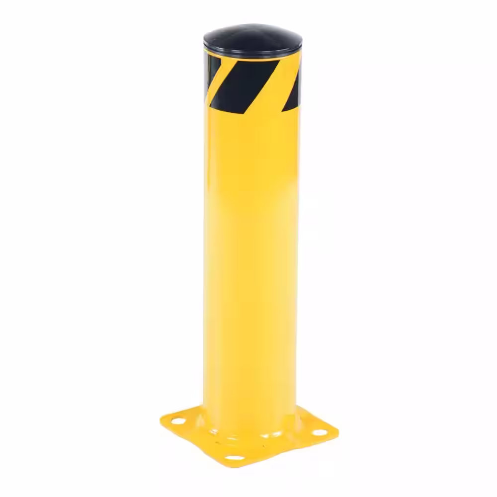 Vestil 24 in. X 5.5 in. Yellow Steel Pipe Safety Bollard