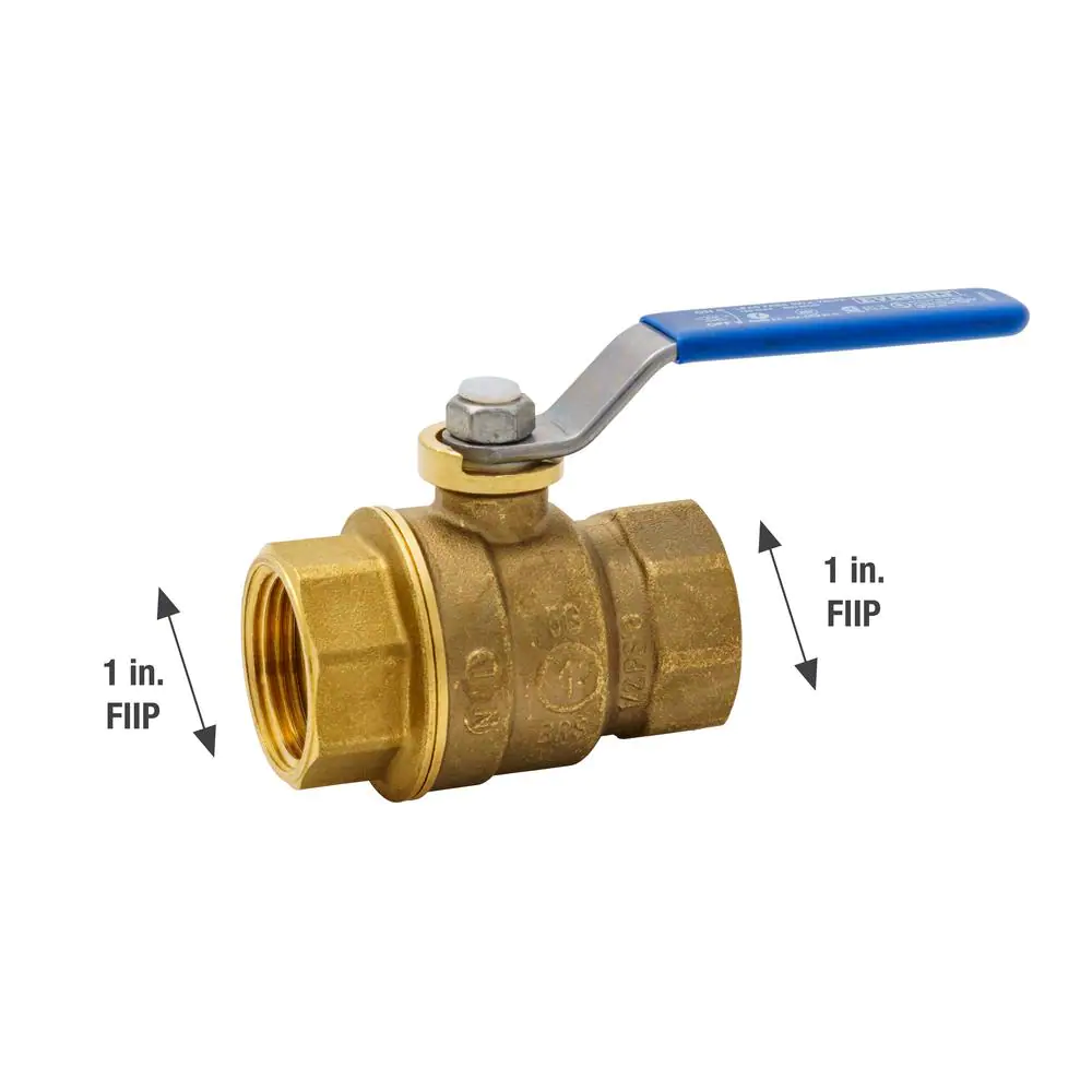 Everbilt 1 in. Brass FPT Full Port Threaded Ball Valve
