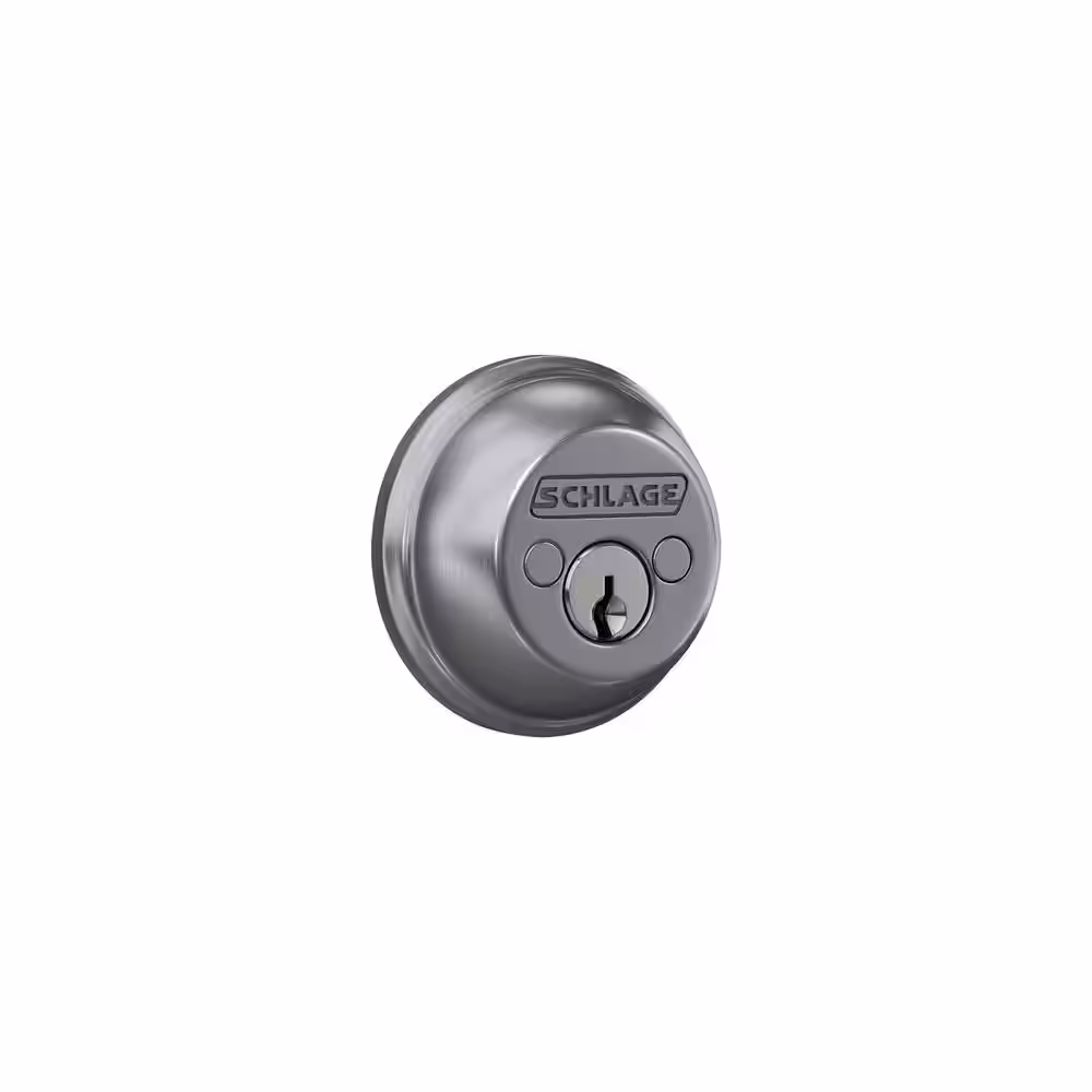 Schlage Satin Chrome Light Commercial Double Cylinder Deadbolt