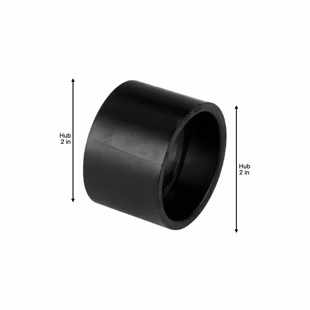 NIBCO 2 in. ABS DWV Hub x Hub Coupling