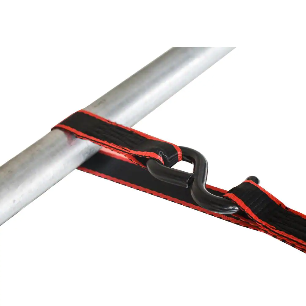 Husky 12 ft. x 1 in. Ratchet Tie Down with S Hook (4-Pack)