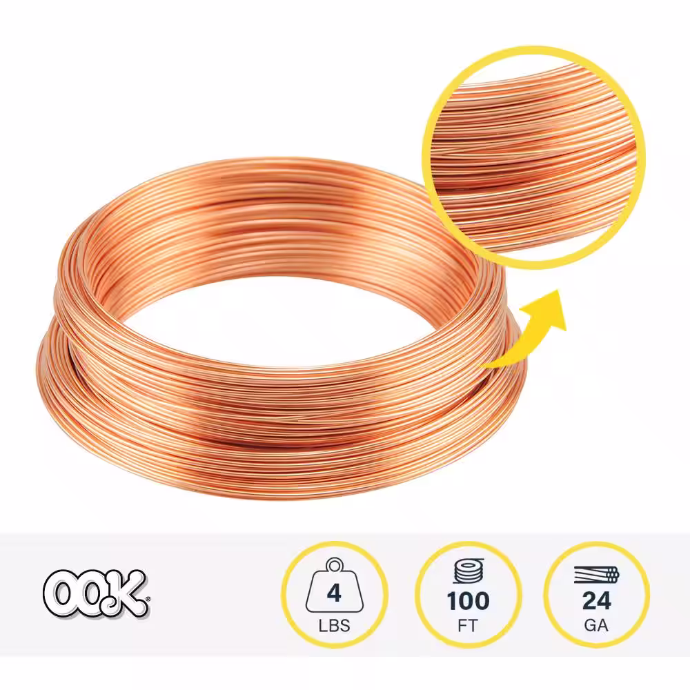 OOK 100 ft. 4 lb. 24-Gauge Copper Hobby Wire