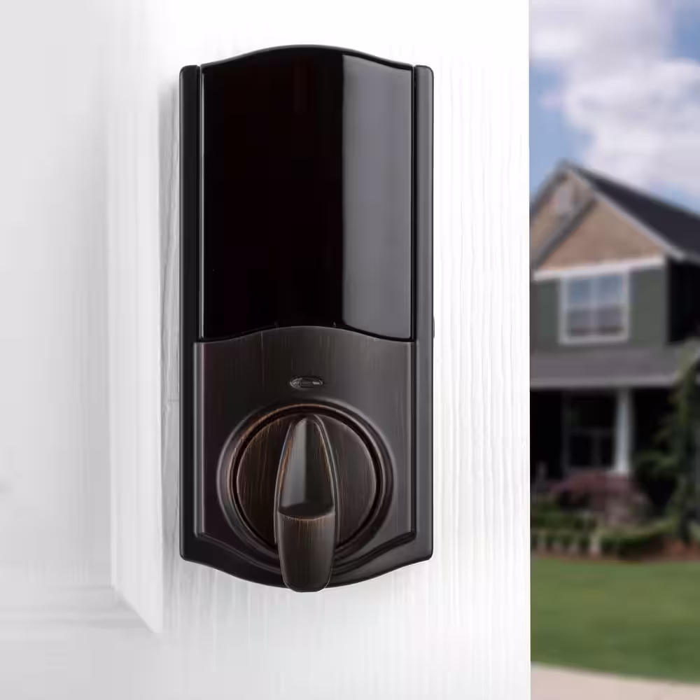 Kwikset Kevo Convert Smart Lock Venetian Bronze Conversion Kit Featuring Bluetooth Technology