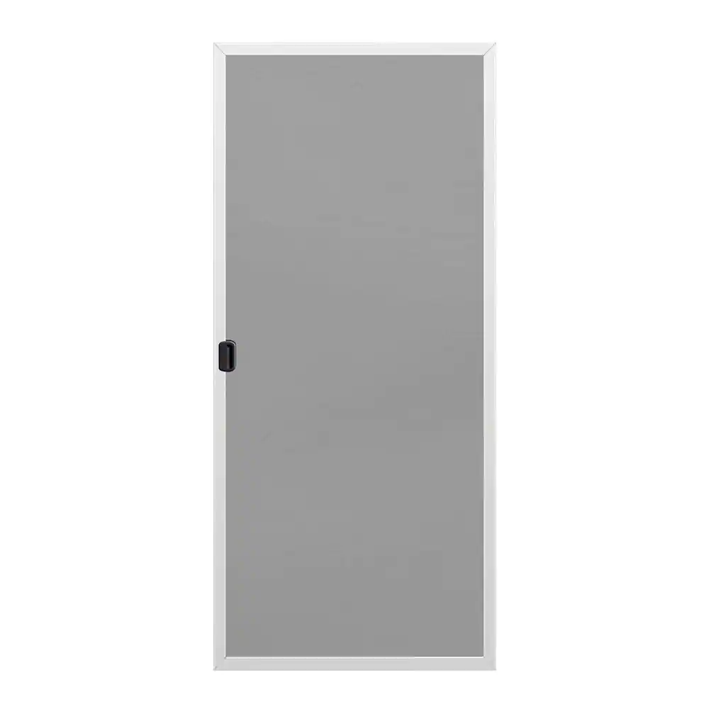 JELD-WEN 36 in. x 80 in. White Painted Steel Reversible French Patio Door Screen