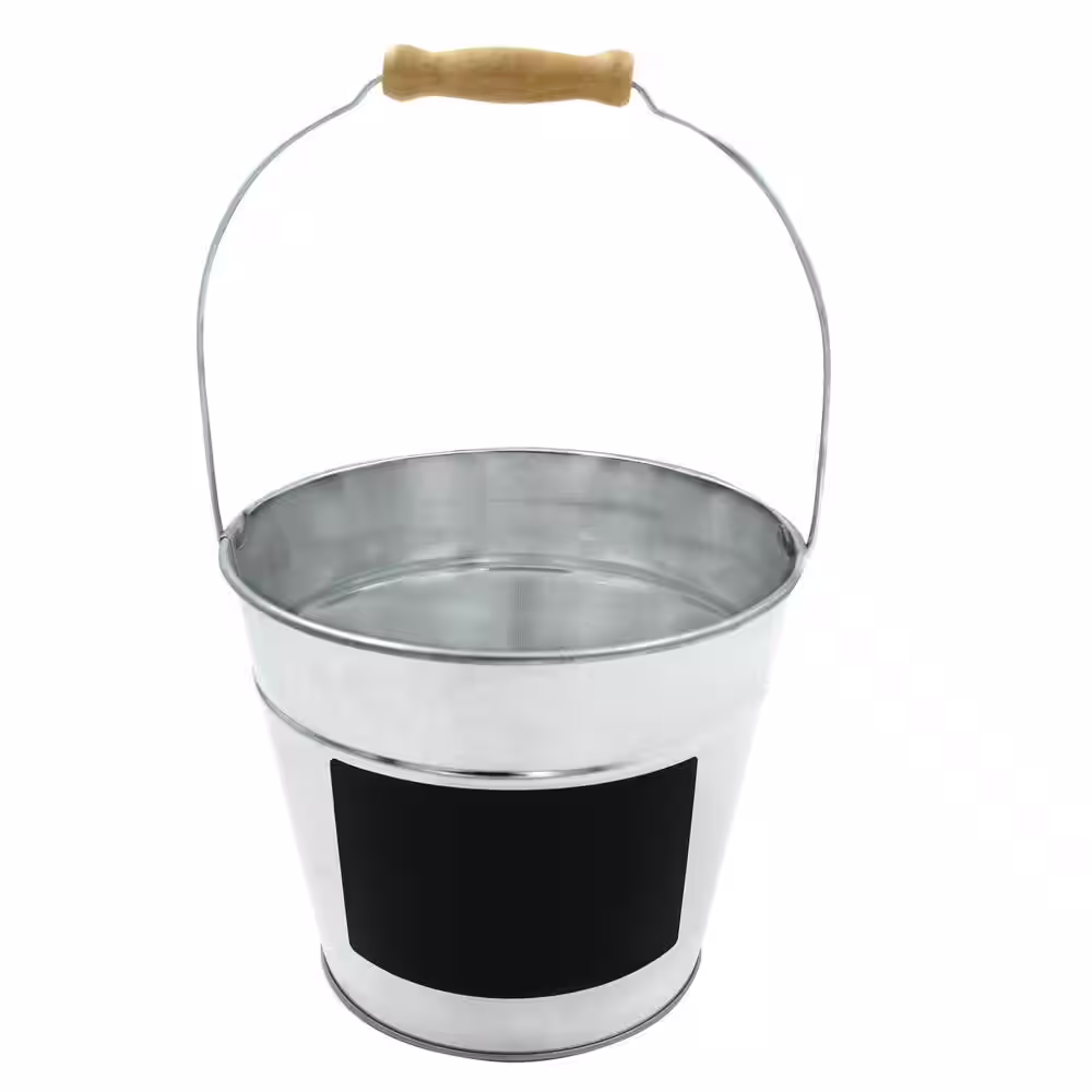 ArtSkills Project Craft Galvanized Metal Bucket w/ Chalkboard Label, Indoor and Outdoor Crafts and Decor, 6in. H x 7in. W (6-Pack)
