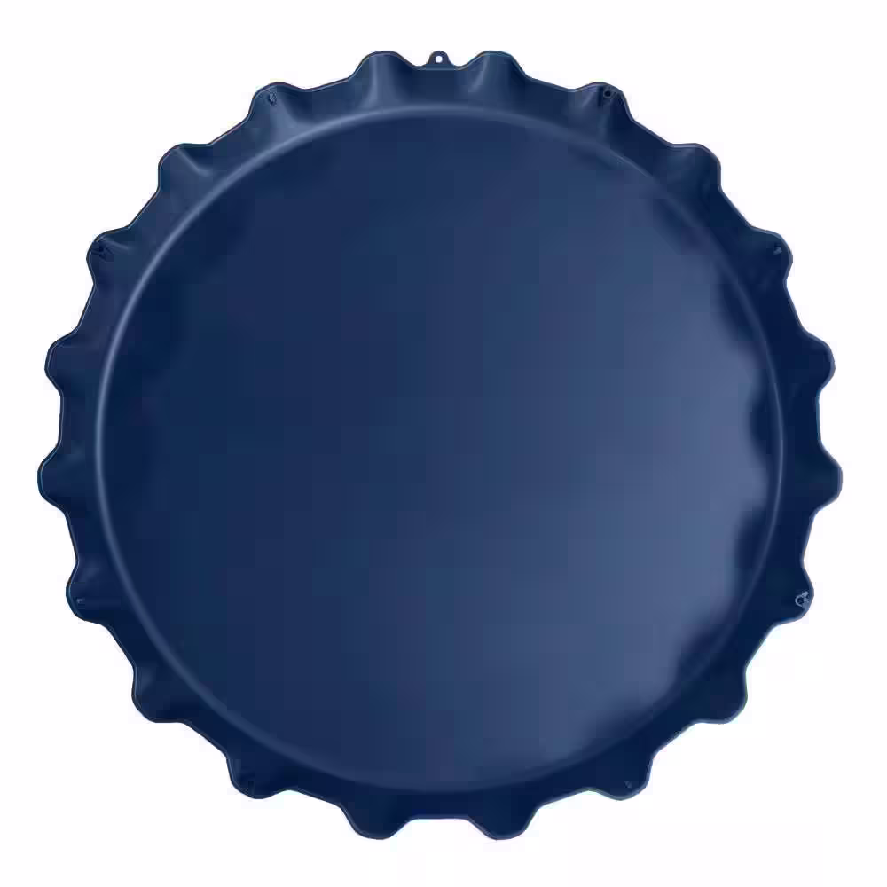 None 19 in. Michigan Wolverines Plastic Bottle Cap Decorative Sign