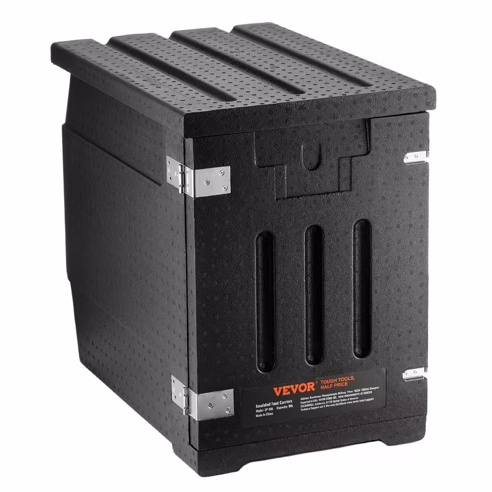 VEVOR Insulated Food Pan Carrier 82 qt. Hot Box for Catering, LLDPE Food Box Carrier with Double Buckles
