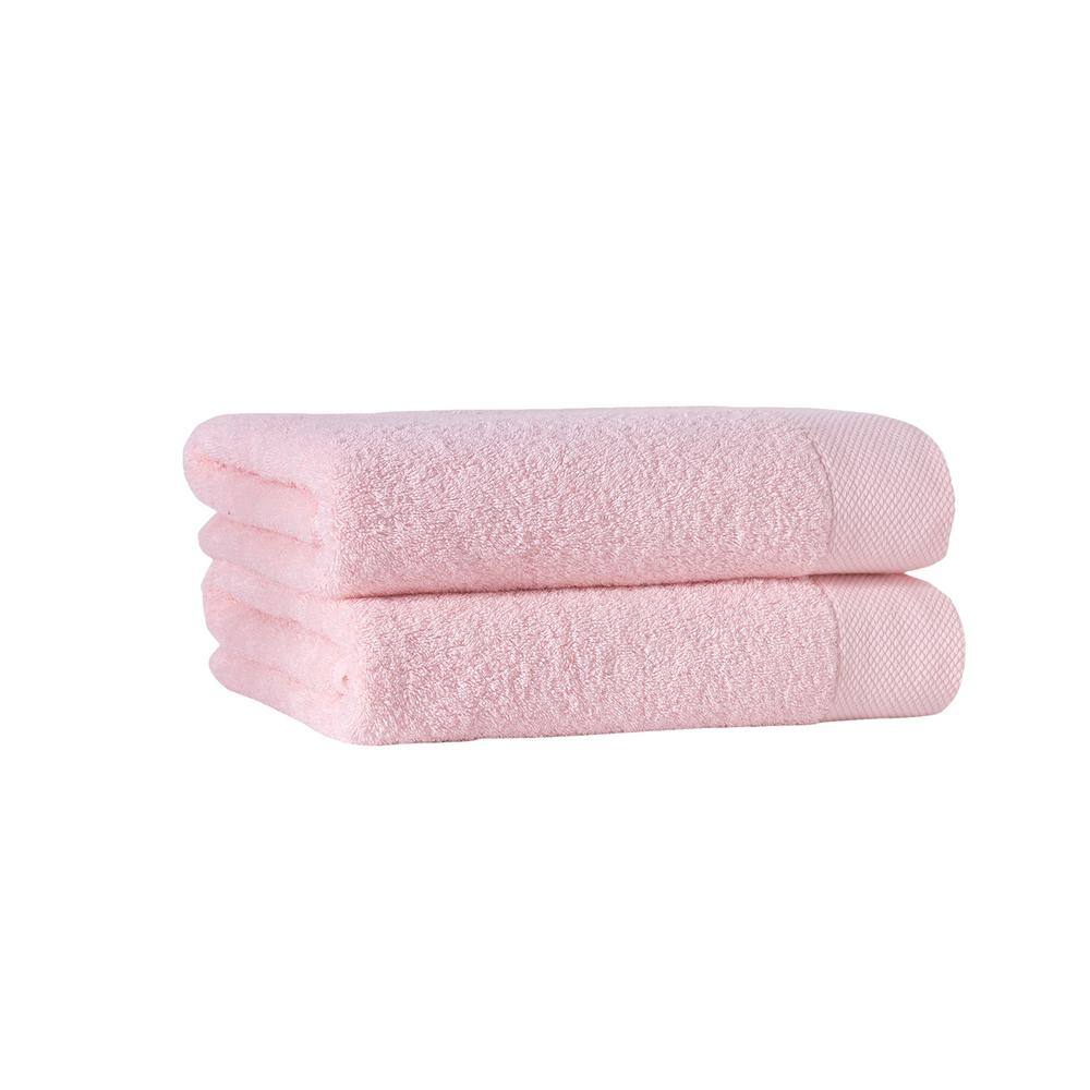 None Signature 8-Piece Pink Turkish Cotton Hand Towels
