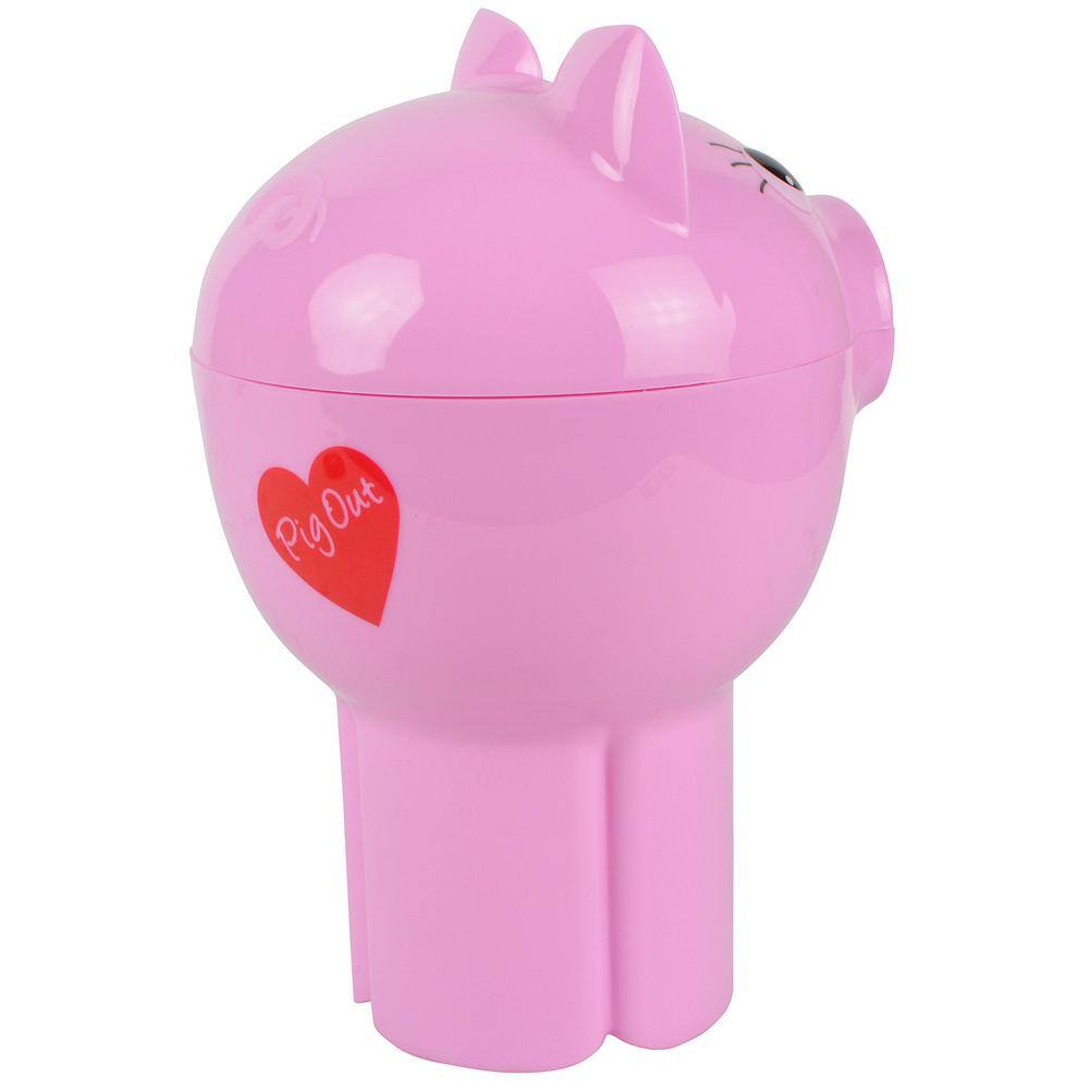 Hutzler Pink PigOut Cupholder Food Container To-Go 2-Pack