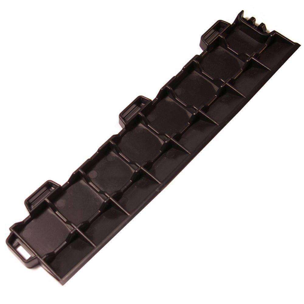 Greatmats StayLock Border Black 2.6 in. x 12 in. x 0.56 in. Gym Plastic Female Ramp
