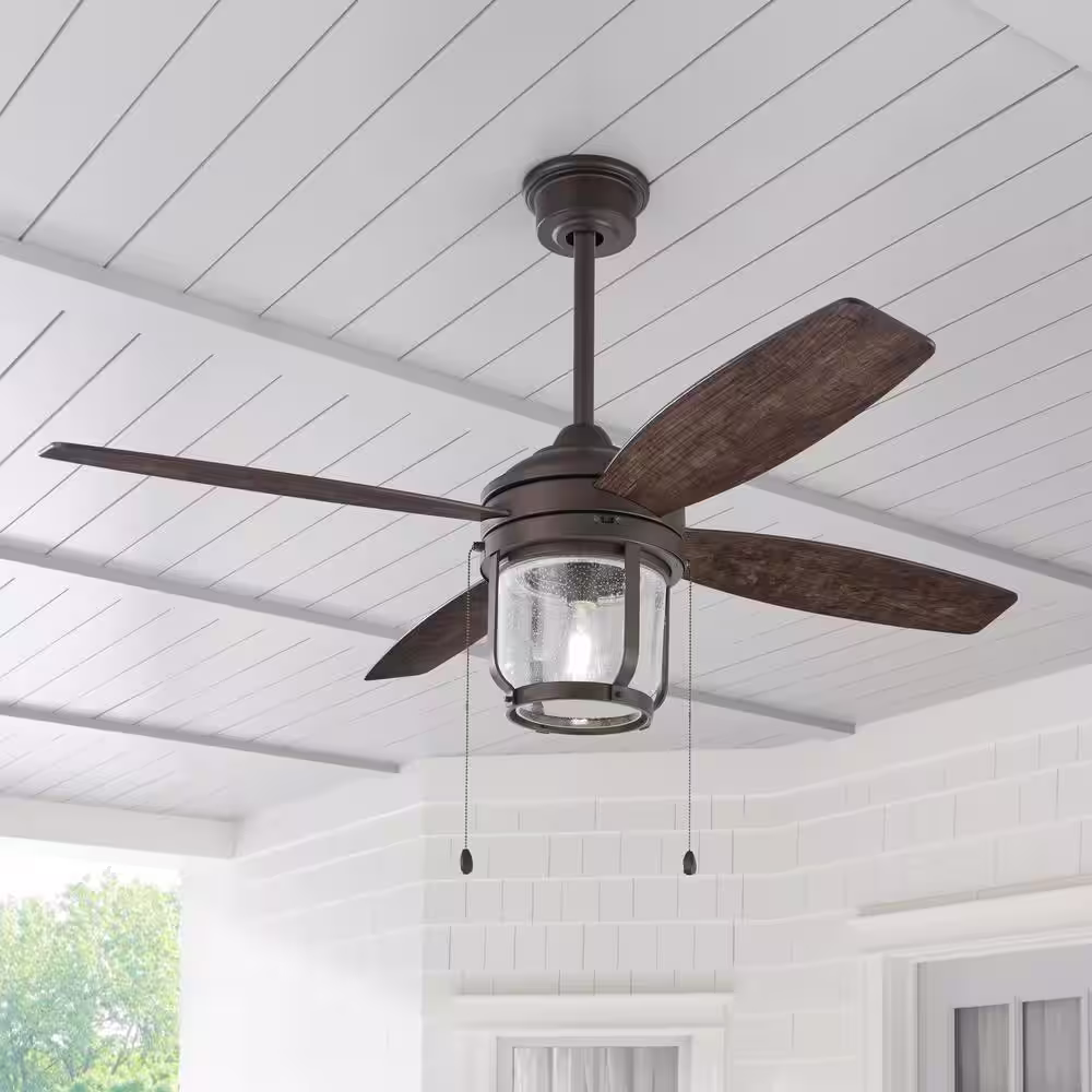 Home Decorators Collection Northampton 52 in. LED Indoor/Outdoor Espresso Bronze Ceiling Fan with Light