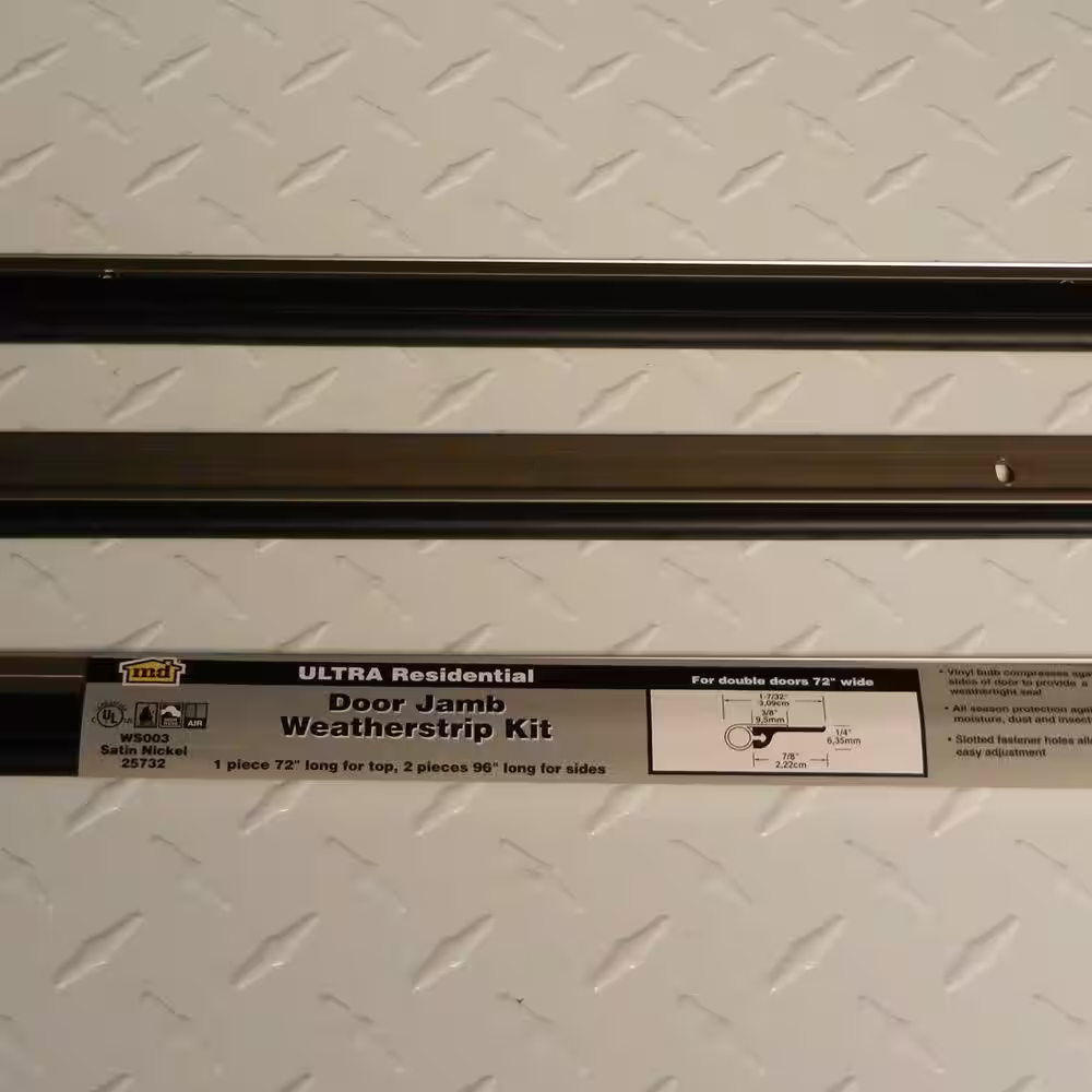 M-D Building Products 72 in. x 84 in. Flat Profile Door Jamb Bronze Weatherstrip Kit