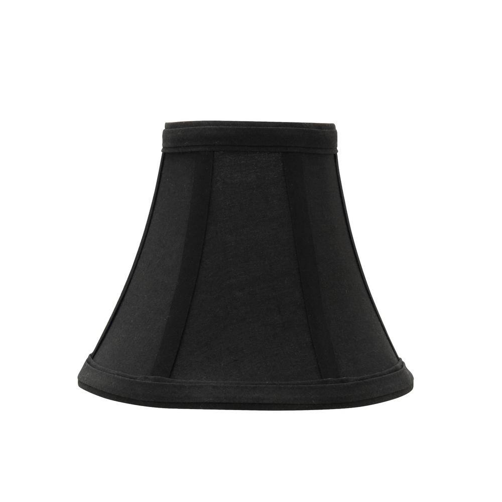 Aspen Creative Corporation 6 in. x 5 in. Black Bell Lamp Shade (5-Pack)