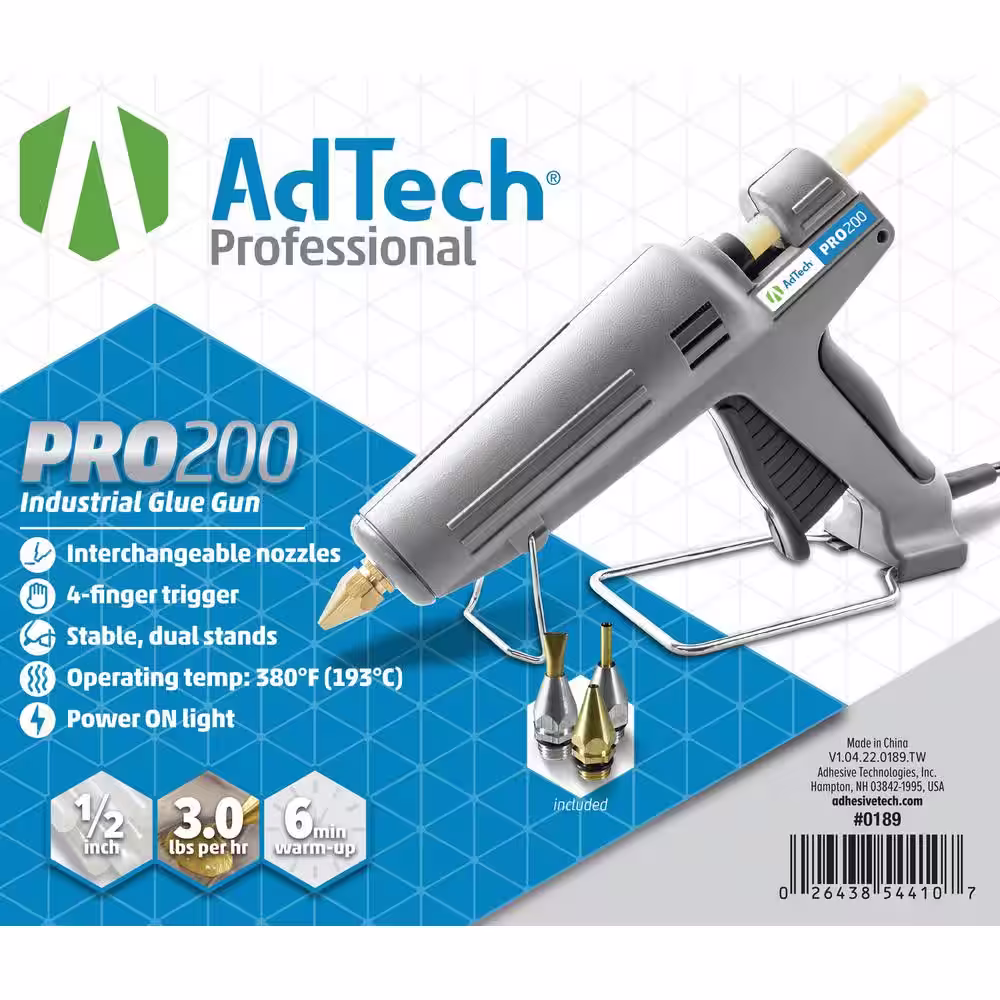 AdTech Pro200, 200 Watt Full Size High Output Hot Glue Gun