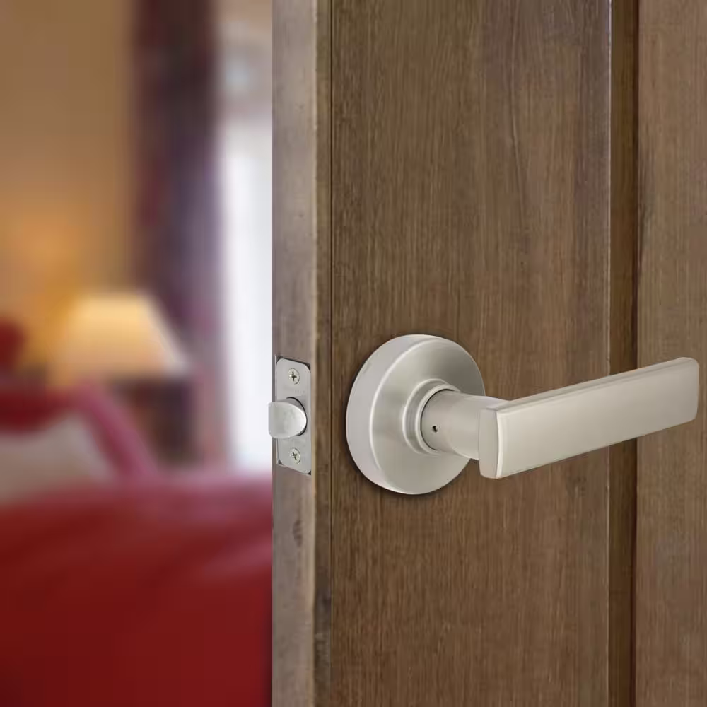 Defiant Westwood Satin Nickel Hall/Closet Door Lever with Round Rose