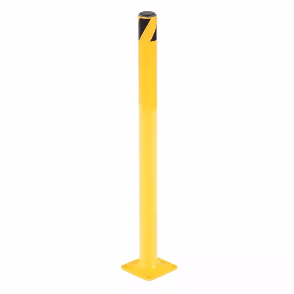 Vestil 24 in. X 1.75 in. Yellow Steel Pipe Safety Bollard