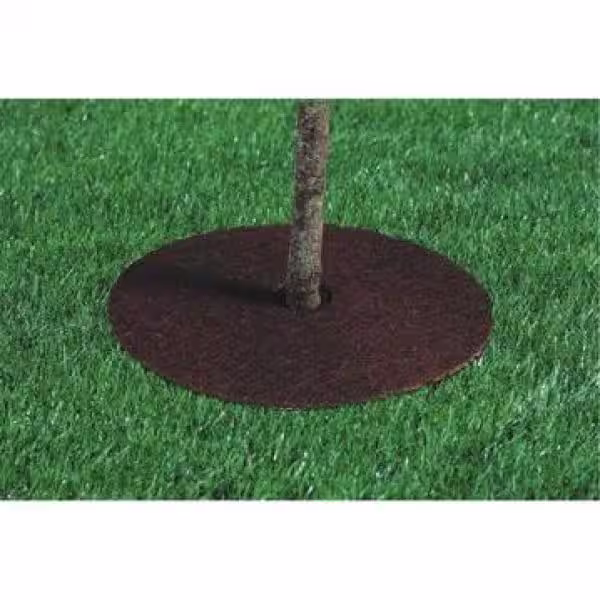 BOSMERE 36 in. Dia Coconut Fiber Tree Protection Weed Mat Edging (3-Pack)