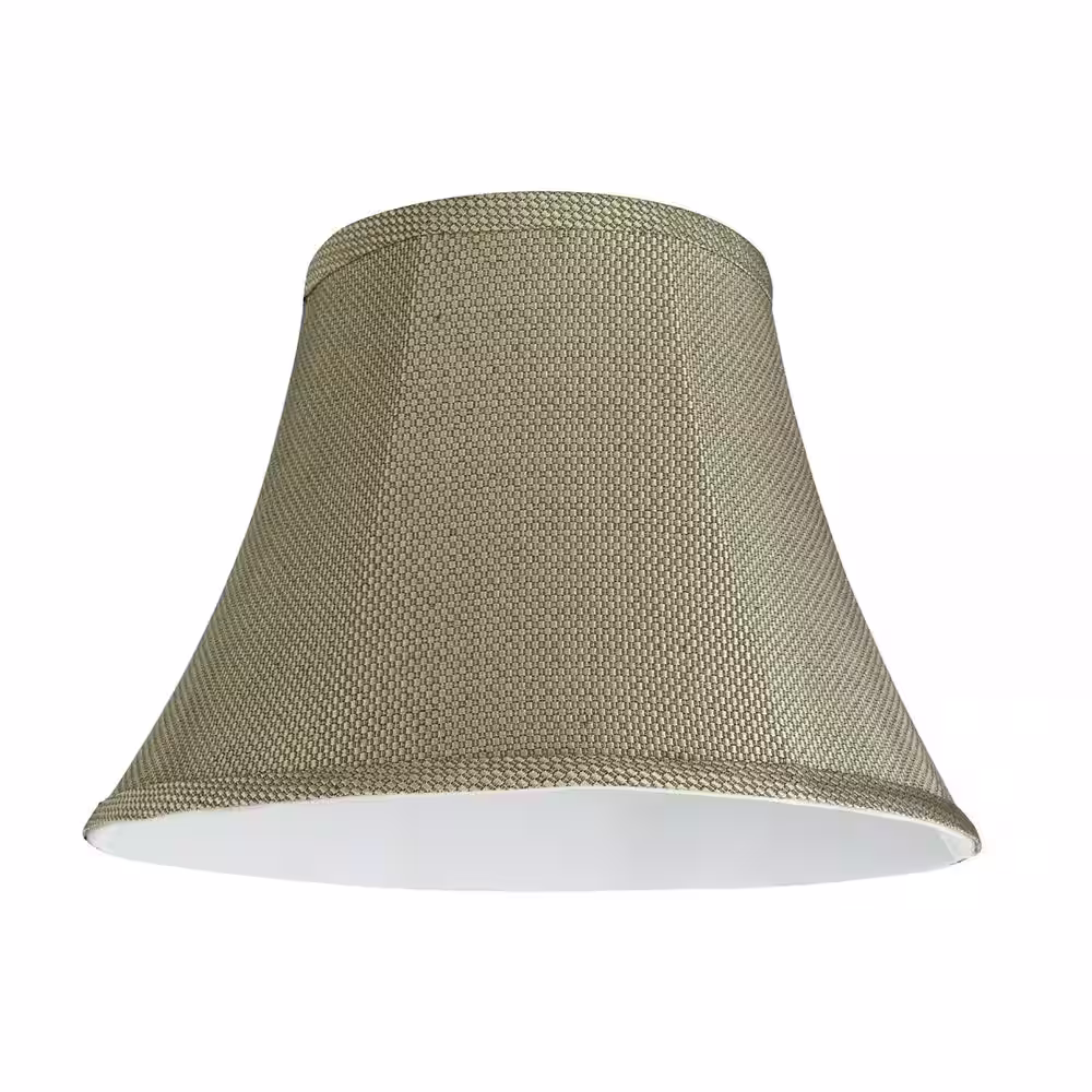 Aspen Creative Corporation 13 in. x 9.5 in. Light Beige Bell Lamp Shade