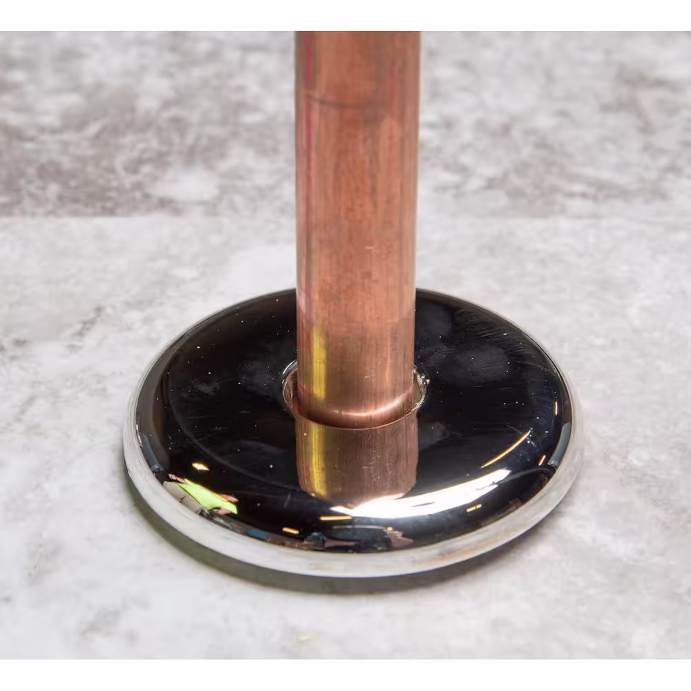Oatey 1/2 in. Plastic Copper Tube Size Flange Escutcheon Plate in Chrome-Plated