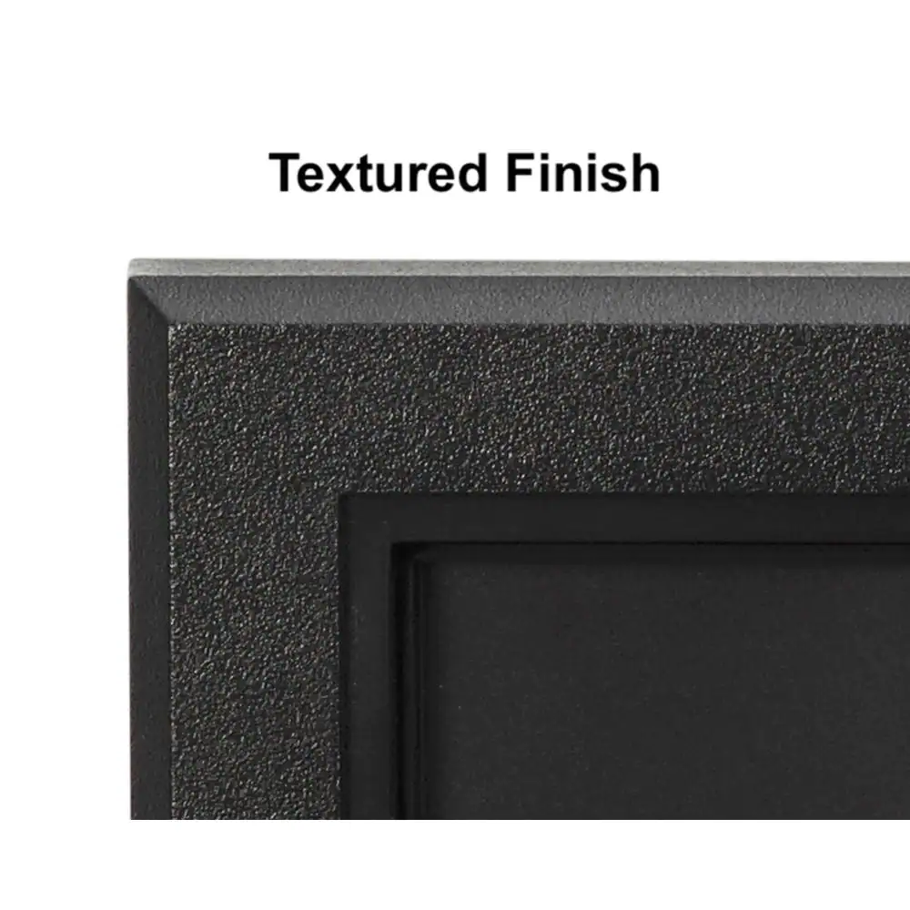 None Modern Rectangular Black Address Plaque