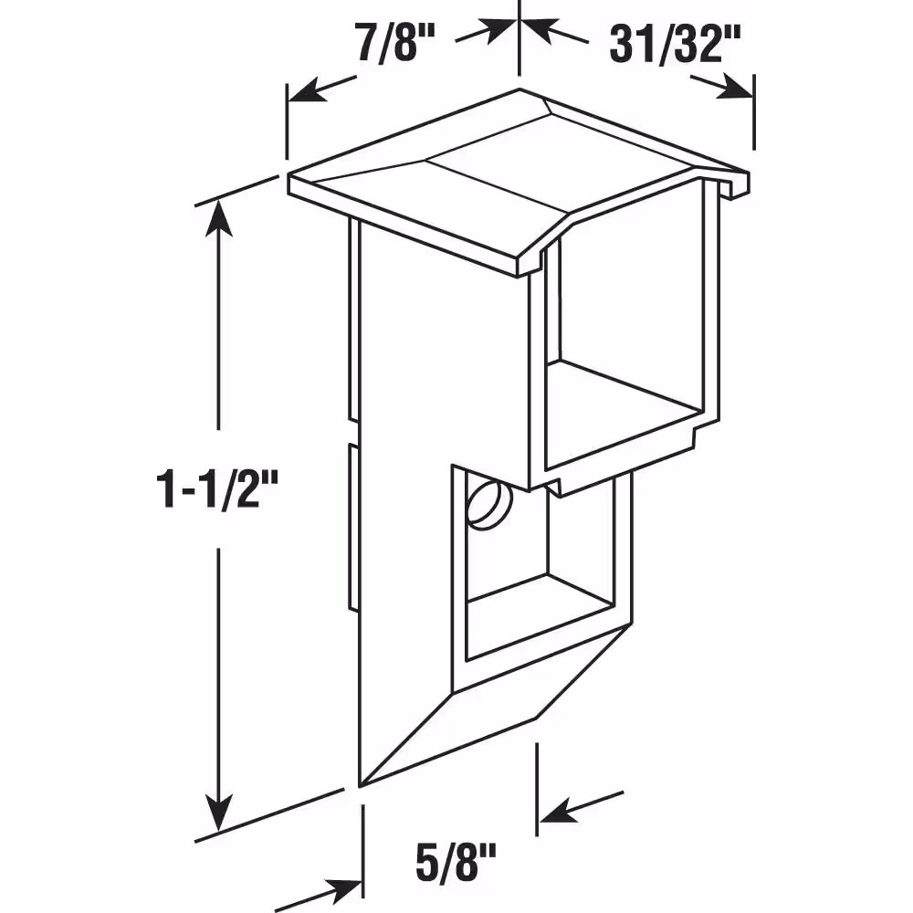 Prime-Line Single or Double Hung Window Sash Cam, Top Mount (2-pack)